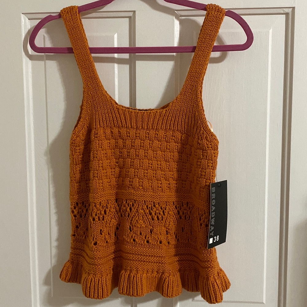Crochet sweater tankM